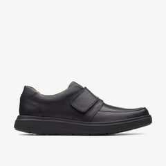 Un Abode Strap Loafer Black Leather