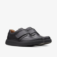 Un Abode Strap Loafer Black Leather