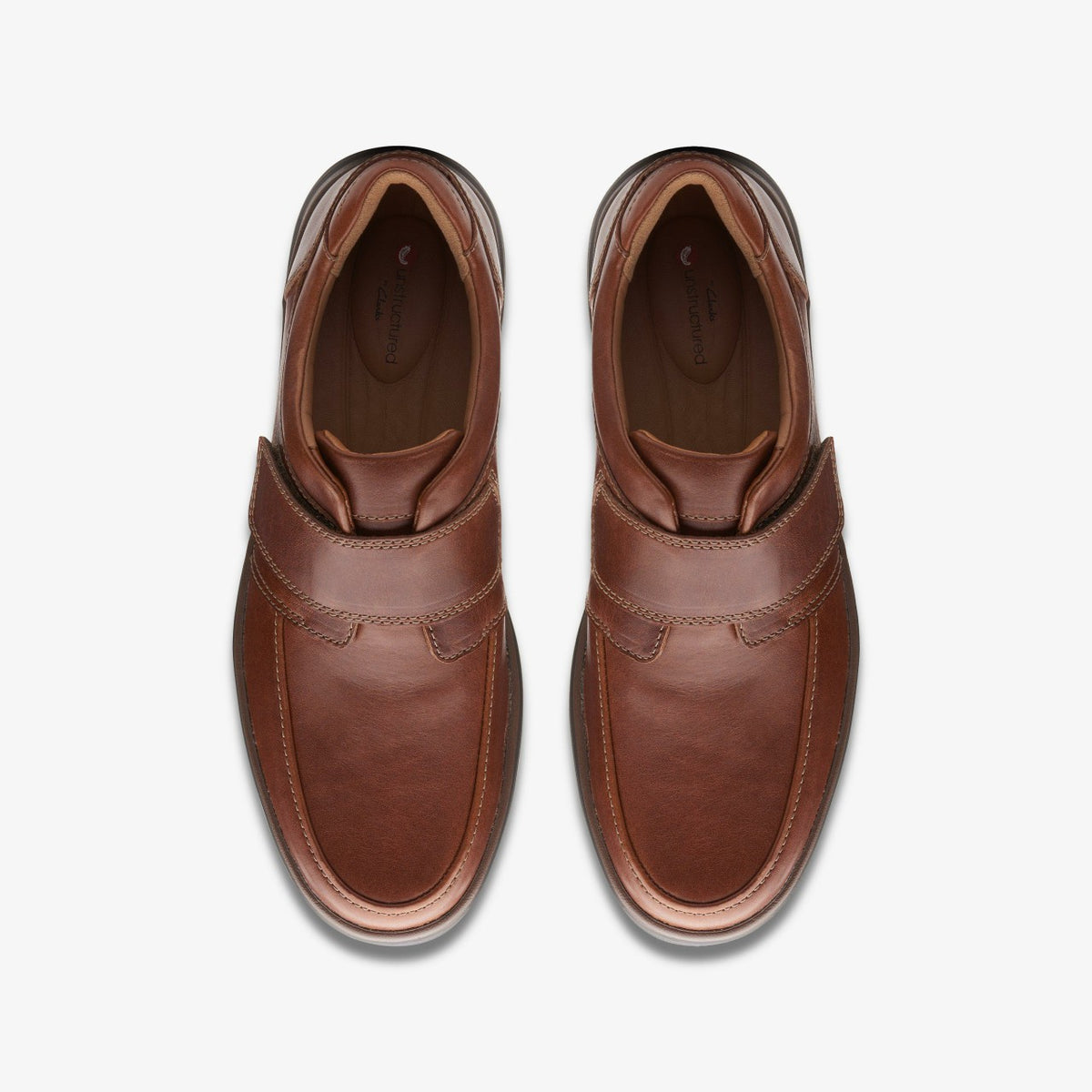 Un Abode Strap Loafer Dark Tan Leather