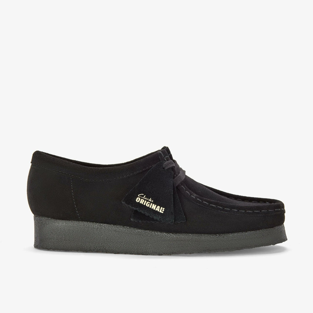 Wallabee Black Suede