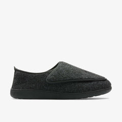 King Riptape Slipper Dark Grey Felt