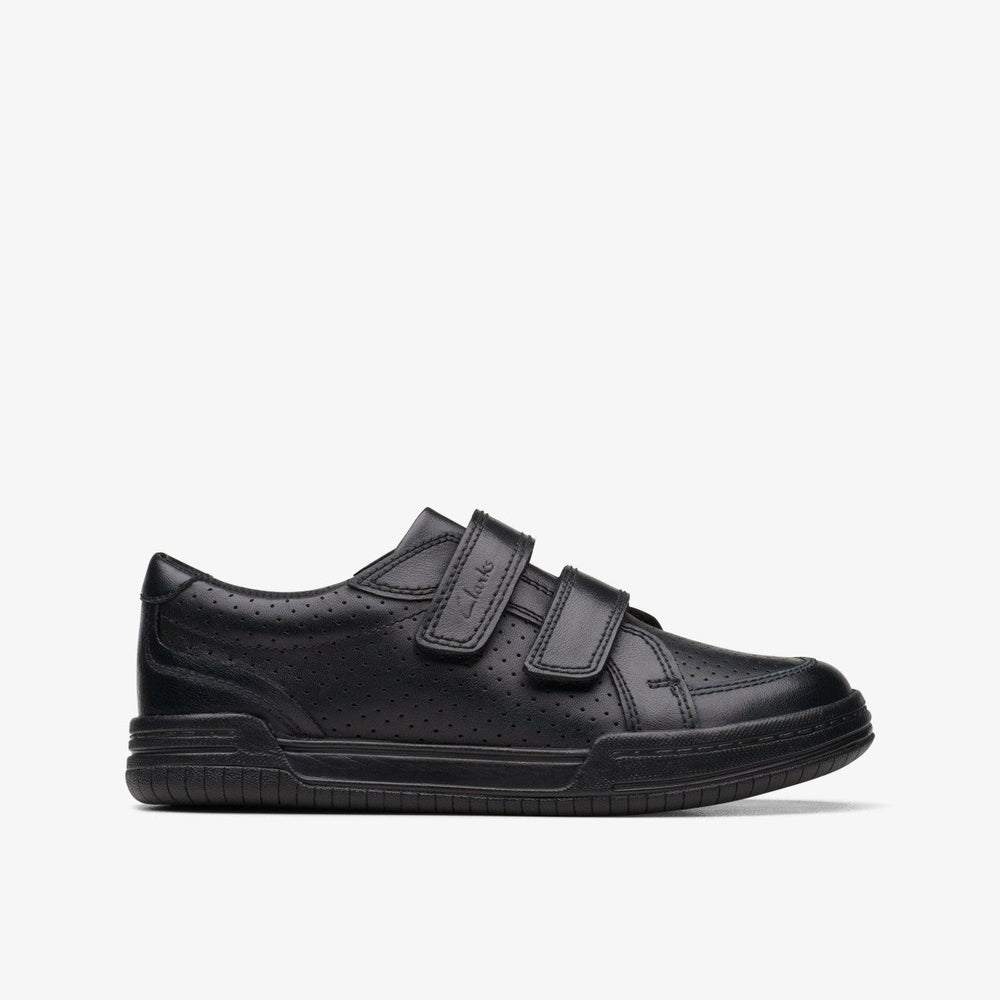 Fawn Strap Kid Black Leather