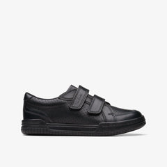 Fawn Strap Kid Black Leather