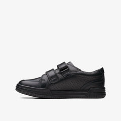 Fawn Strap Kid Black Leather