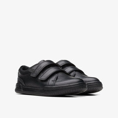 Fawn Strap Kid Black Leather