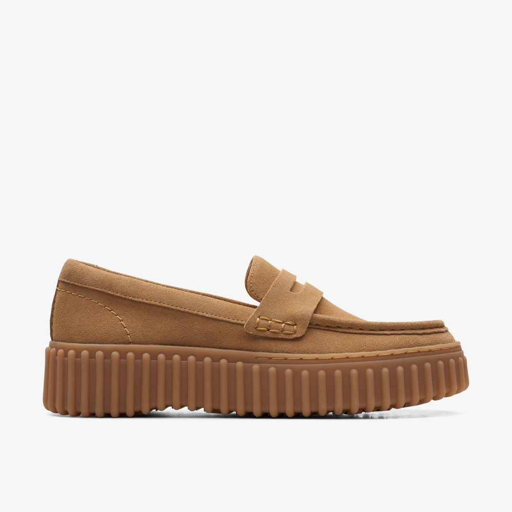 Torhill Penny Loafer Light Tan Suede