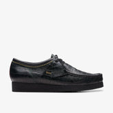 Wallabee Black Crocodile