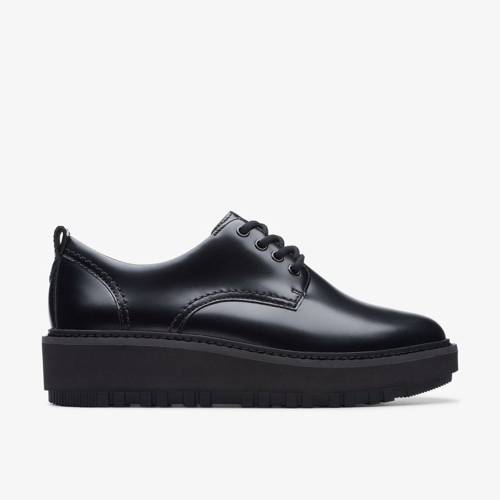 Orianna W Derby Black Leather