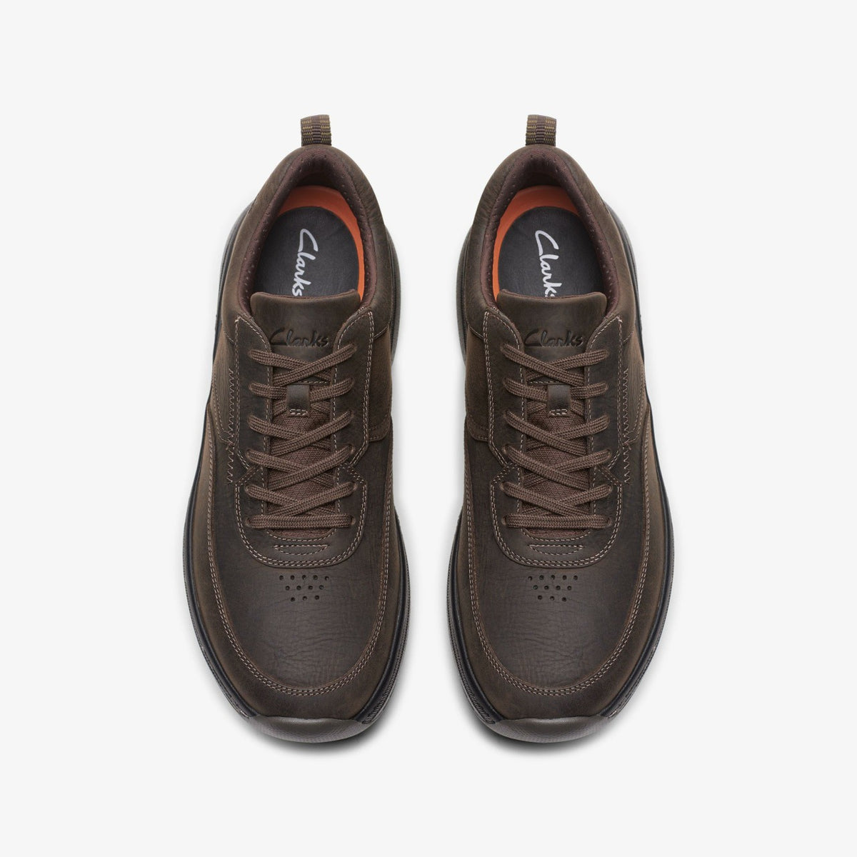 Clarks Pro Lace Dark Brown Tumbled