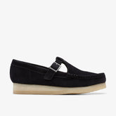 Wallabee T Bar Black Suede