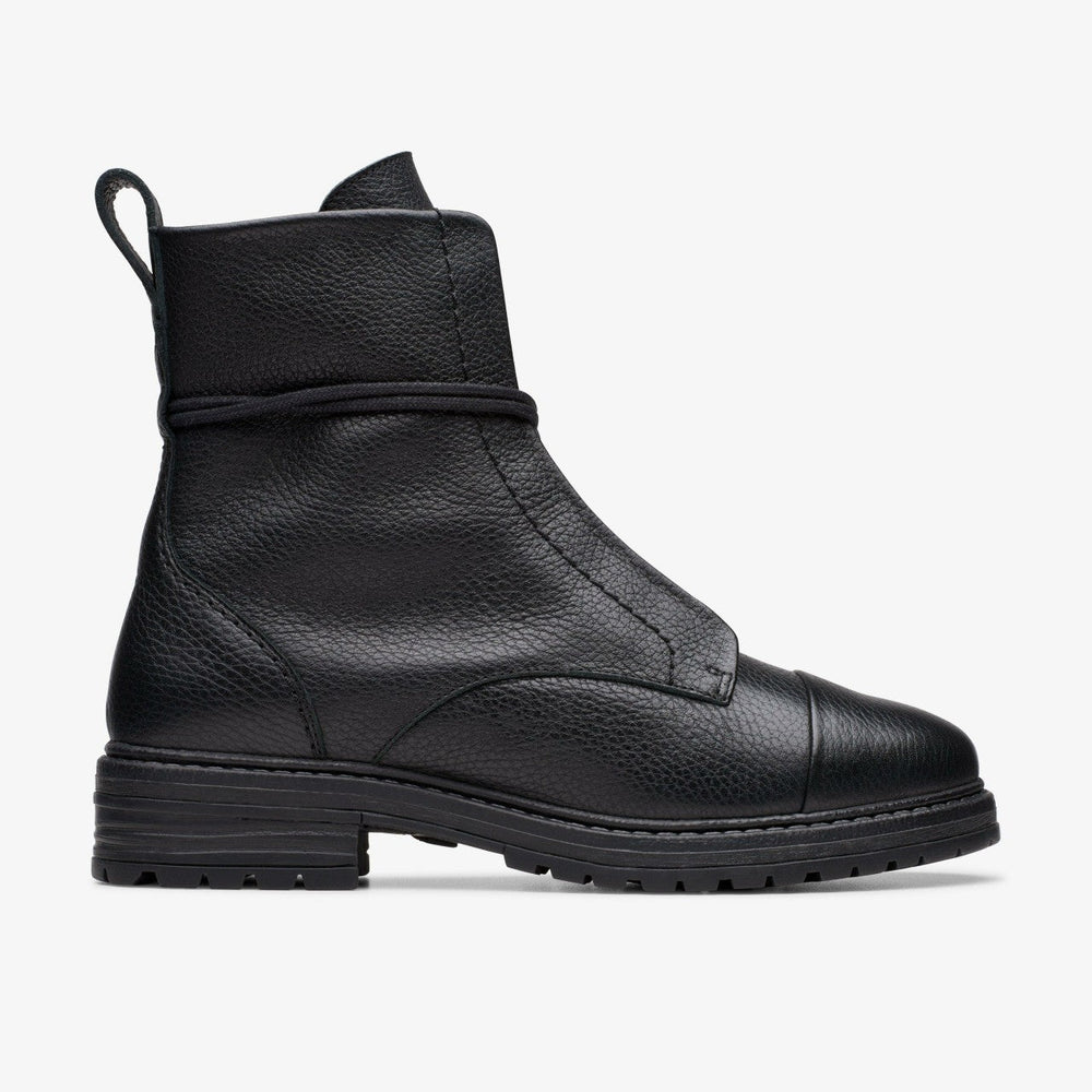 Rixley Lace Black Leather