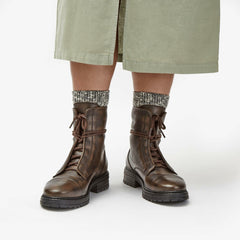 Rixley Lace Dark Brown Leather