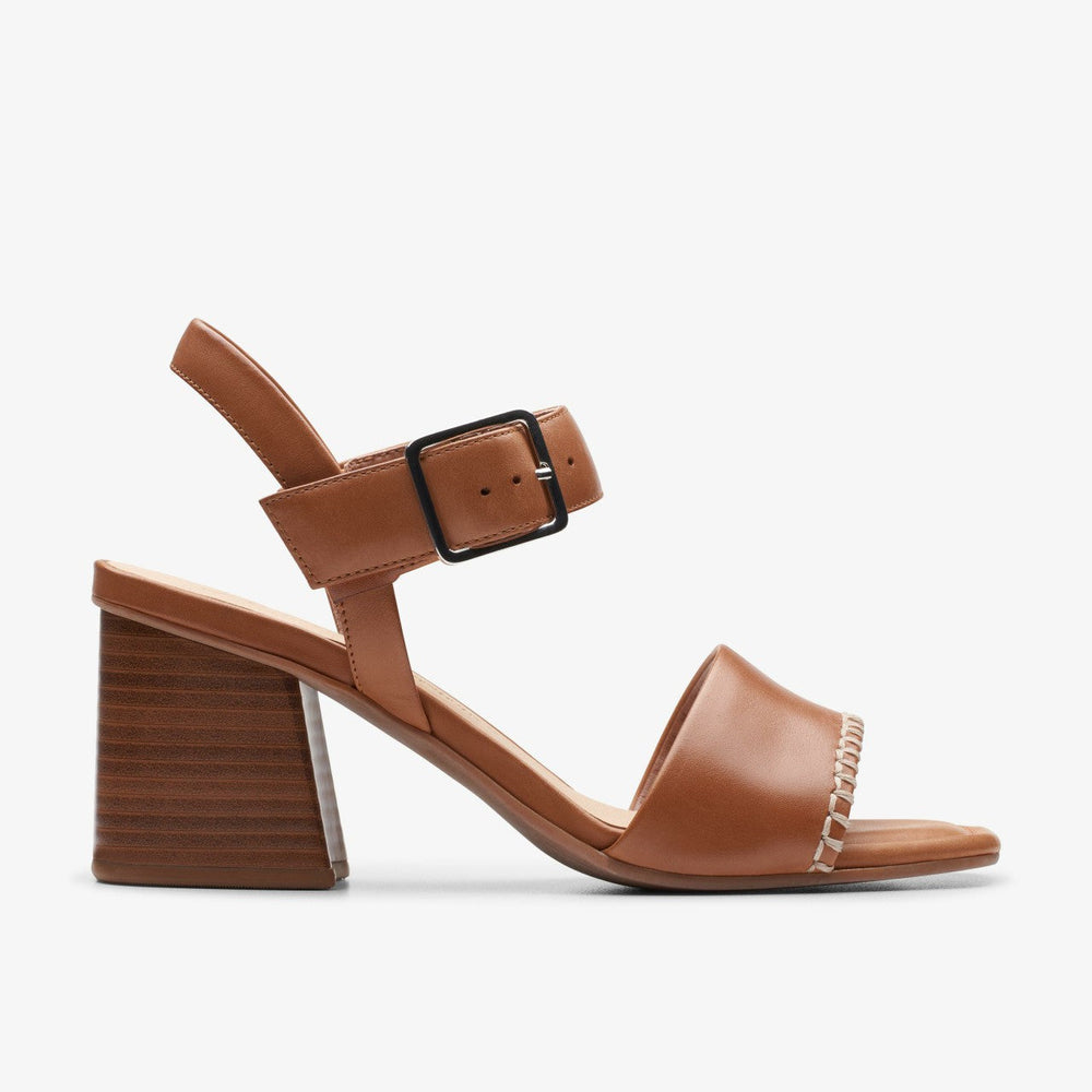 Siara 65 Buckle Tan Leather