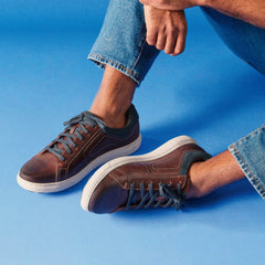 Mapstone Lace Mahogany Leather