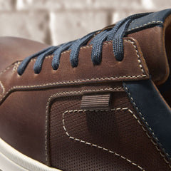 Mapstone Lace Mahogany Leather