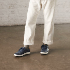 Mapstone Lace Navy Leather