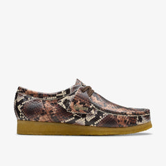 Wallabee Brown Snake Print