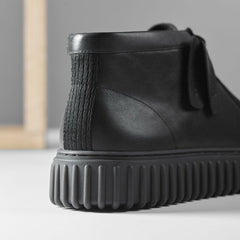 Torhill Hi Black Leather
