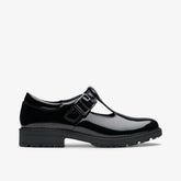 Loxham Bar Youth Black Patent