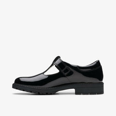 Loxham Bar Youth Black Patent