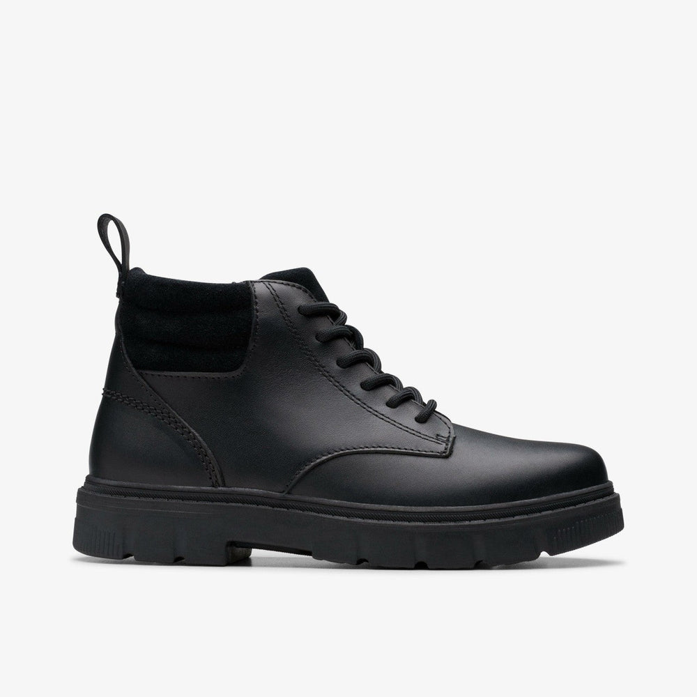 Lorcam Trail Youth Black Leather