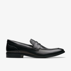 Brandon Step Loafer Black Leather