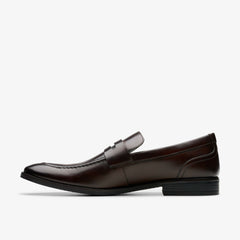 Brandon Step Loafer Dark Brown Leather