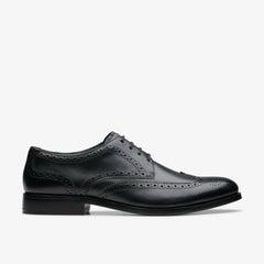 Craft James Tip Brogue Black Leather