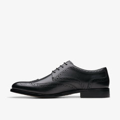 Craft James Tip Brogue Black Leather