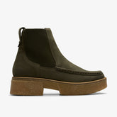 Linoso Top Ankle Boot Dark Green Nubuck