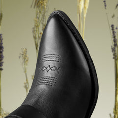 Morzine Rise Black Leather