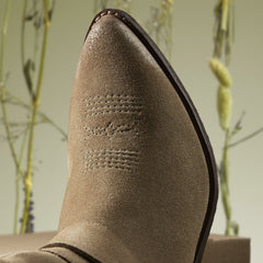 Morzine Rise Dark Sand Suede