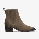 Morzine Top Ankle Boot Mole Grey Suede