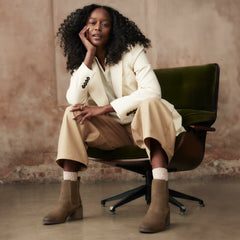 Chamberly Top Walnut Suede