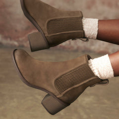 Chamberly Top Walnut Suede