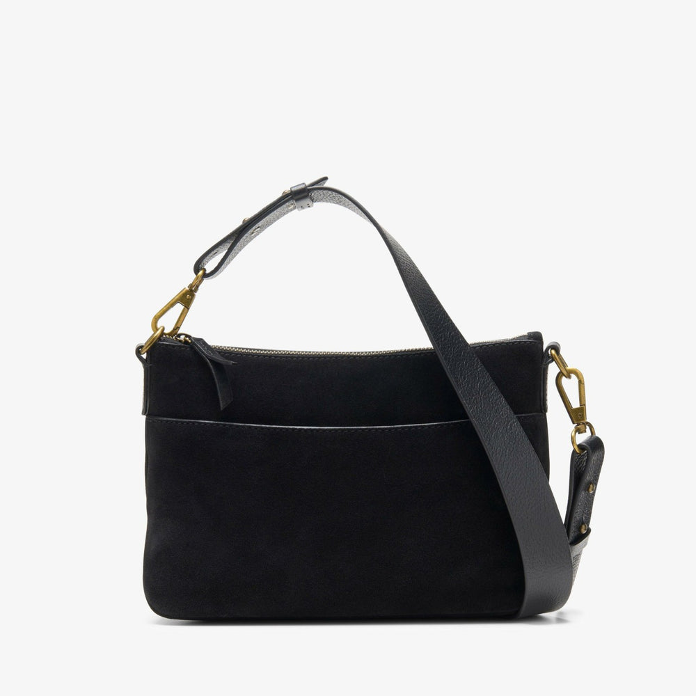 Willow Cross Black Suede