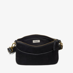 Willow Cross Black Suede