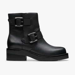 Rebelle Buckle Black Leather