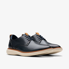 Brantin Plain Navy Leather