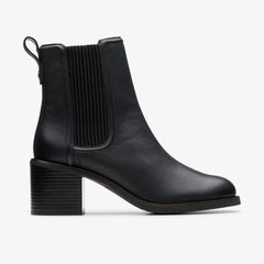 Chamberly Top Black Leather