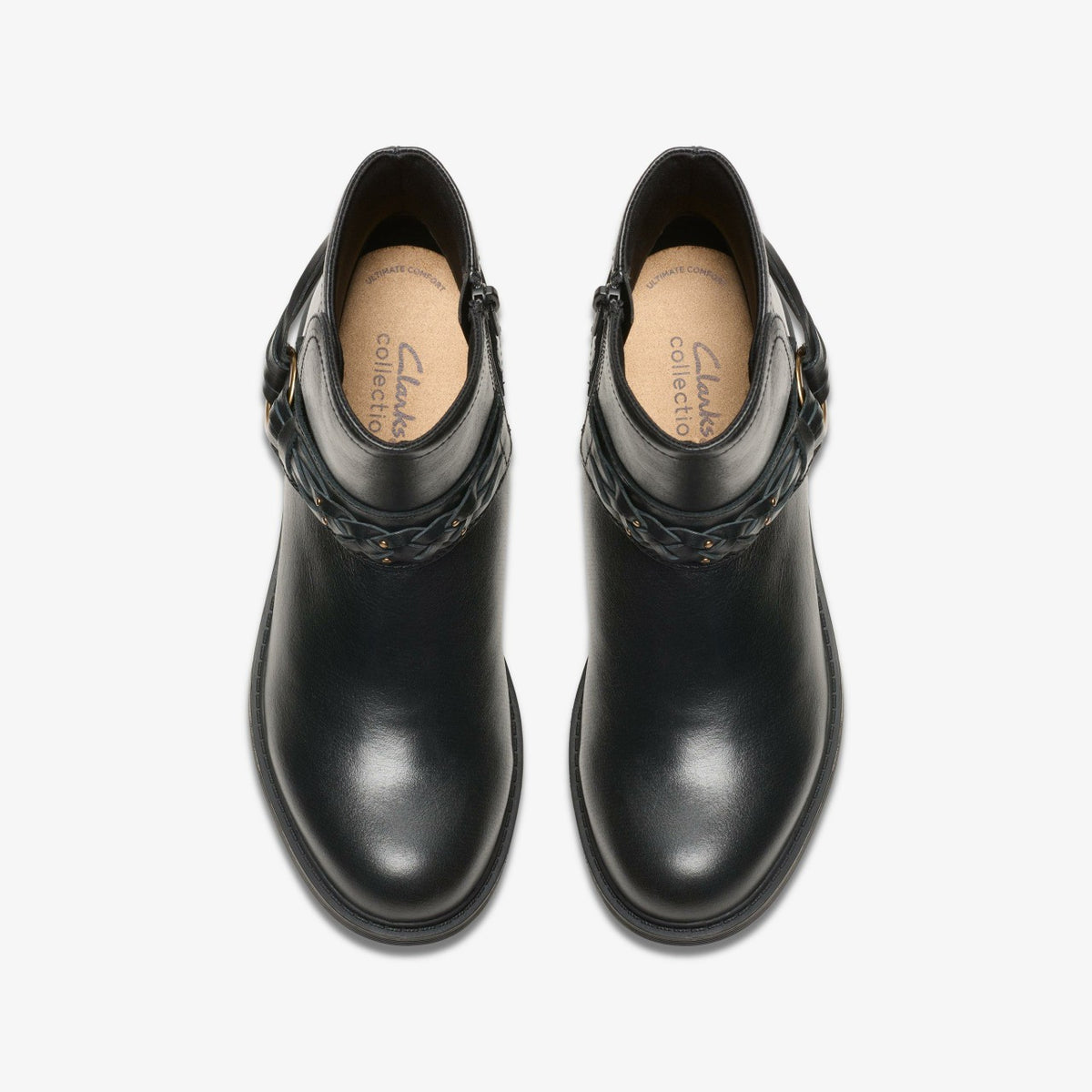 Hearth Kaylie Ankle Boot Black Leather