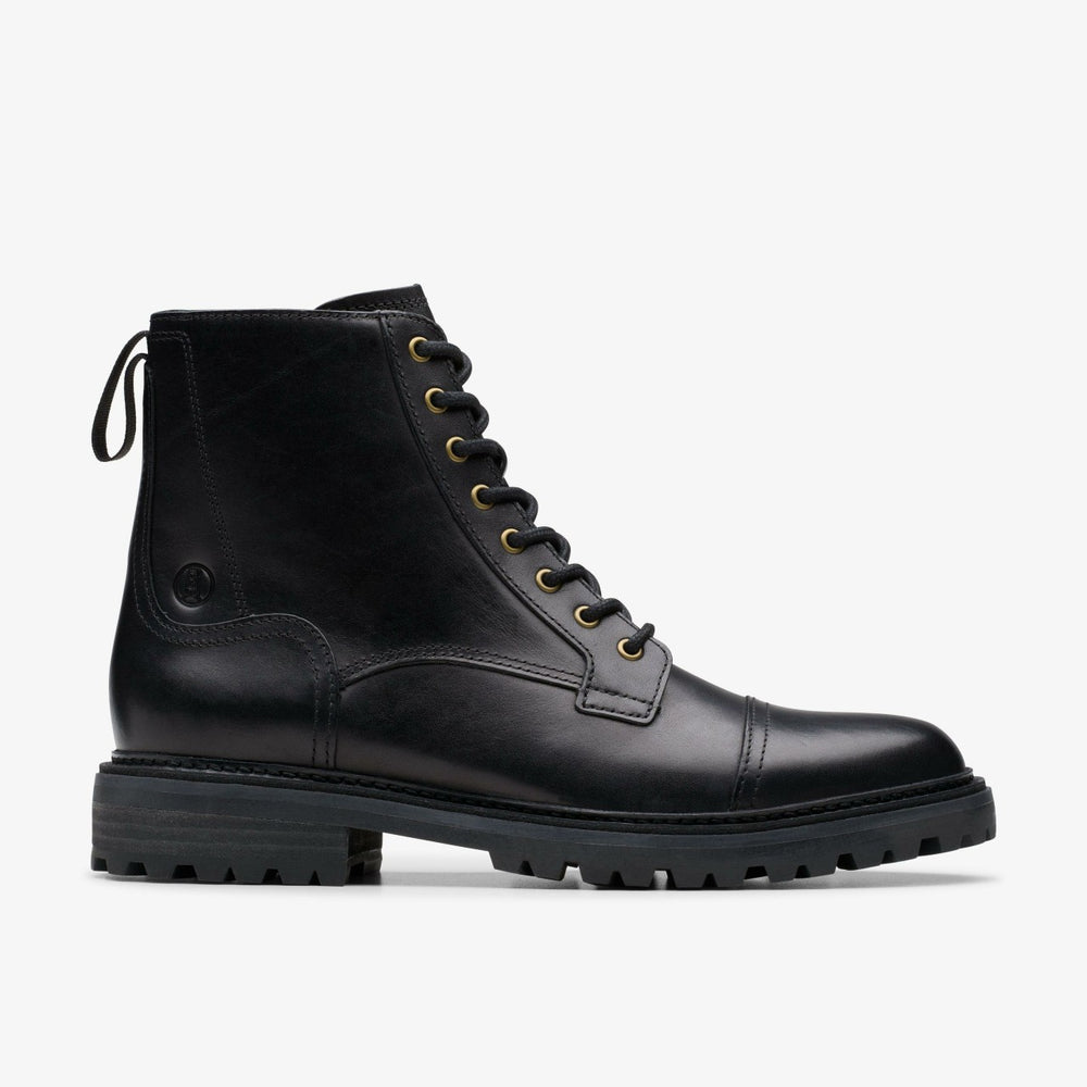 Clarkridge Hi Black Leather