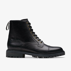 Clarkridge Hi Black Leather