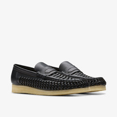 Wallabee Penny Weave Black Leather