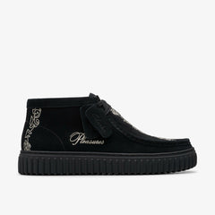 Torhill Woven Black Suede