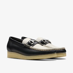 Wallabee Loafer HBIT Black/White Leather