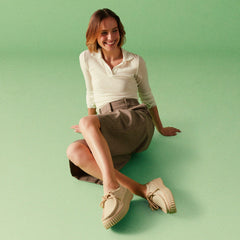 Torhill Bee Ecru Suede