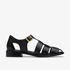 Hana Sun Black Leather