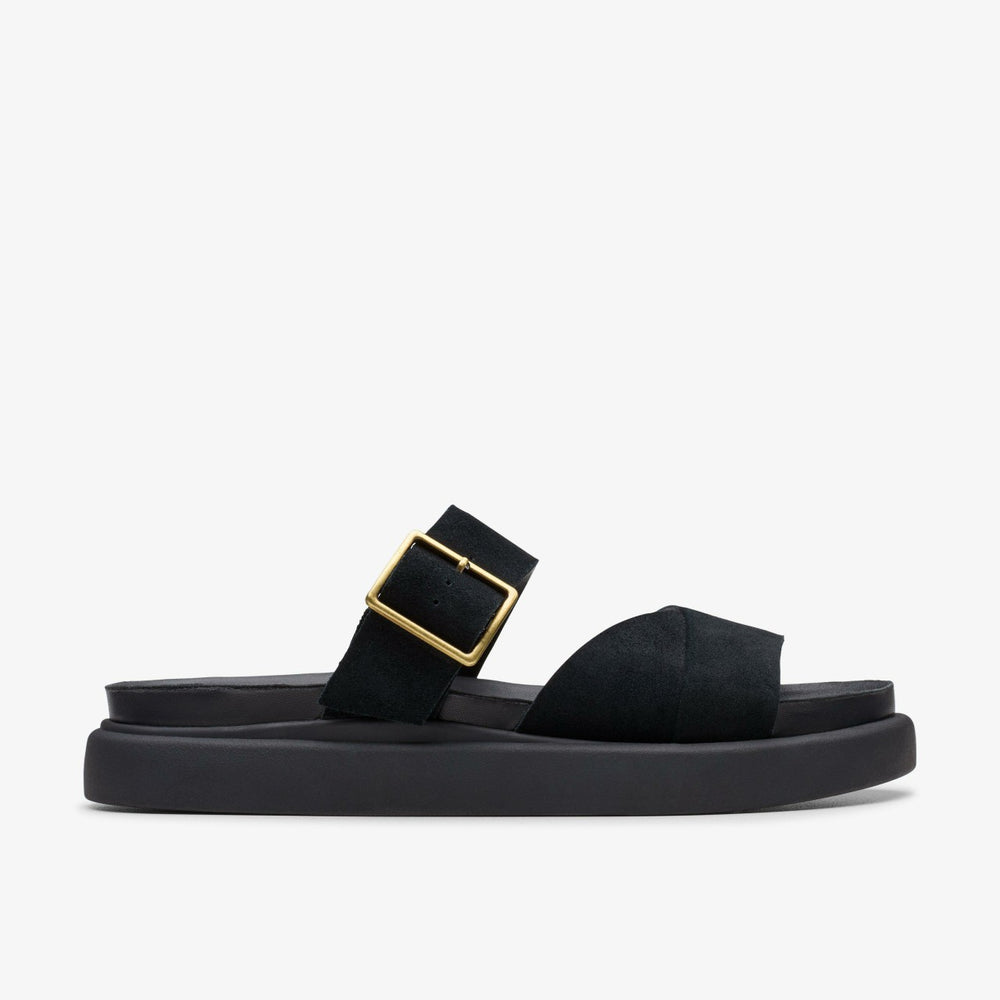 Aristella Mule Black Suede