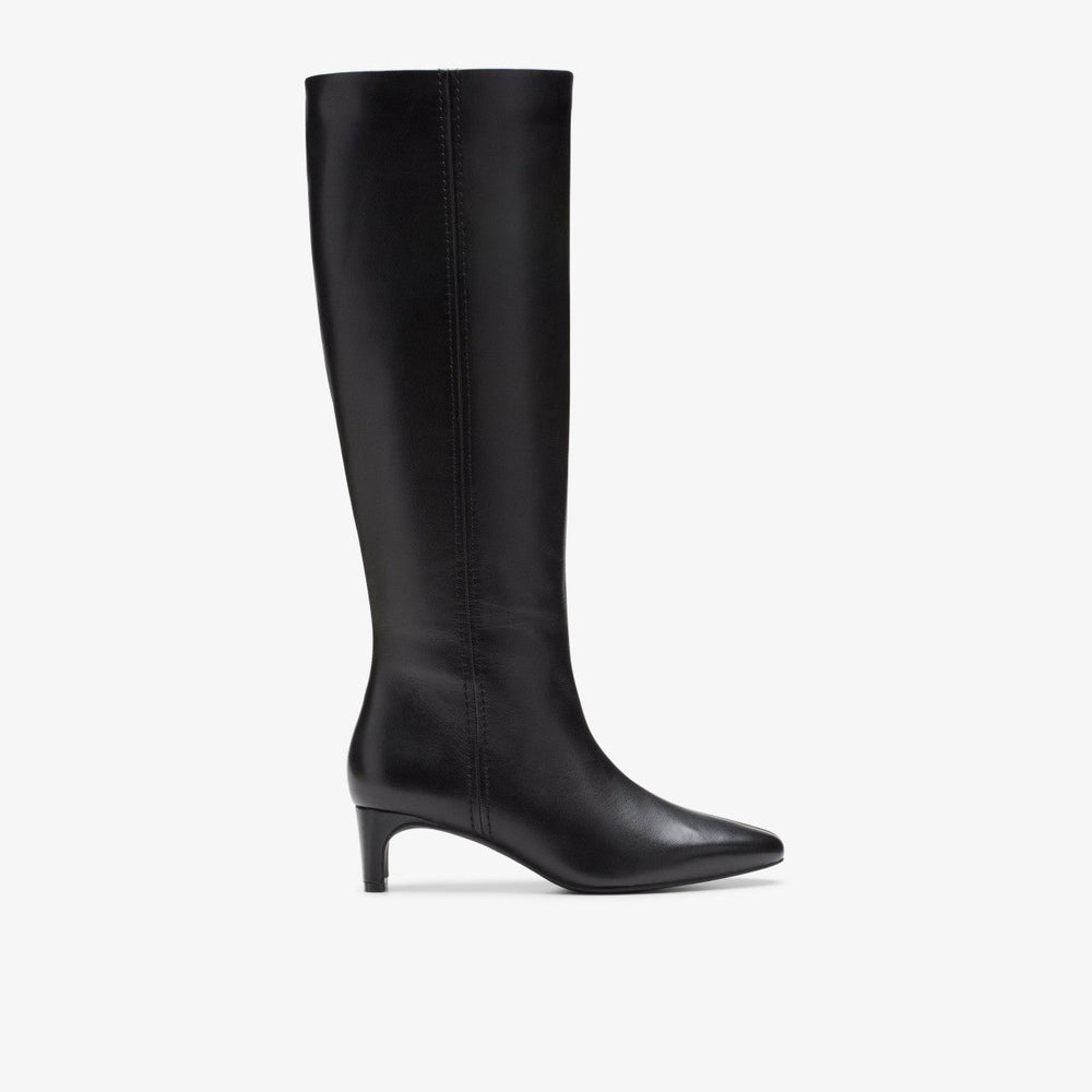 Edina Tall Black Leather